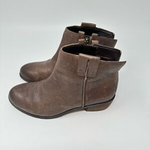 Sam Edelman James Brown Leather Ankle Boots Sz 6M